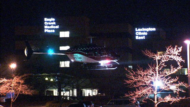 N402AE — - Air Evac 88 (N402AE) just off from St. Joe East Hospital in Lexington en route to their base at Harlan, KY....