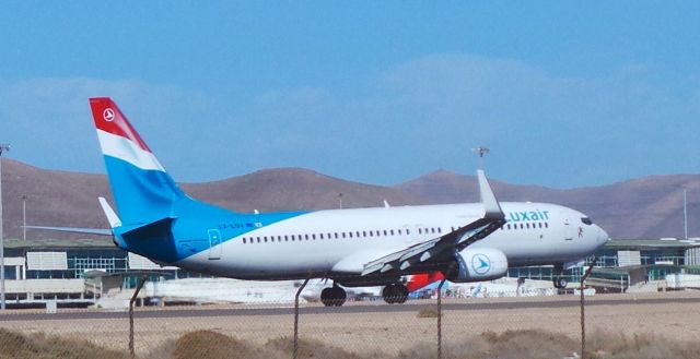 Boeing 737-700 (LX-LGV) - LX-LGV Luxair Boeing 737-8C9 LPA/GCFV Spotting