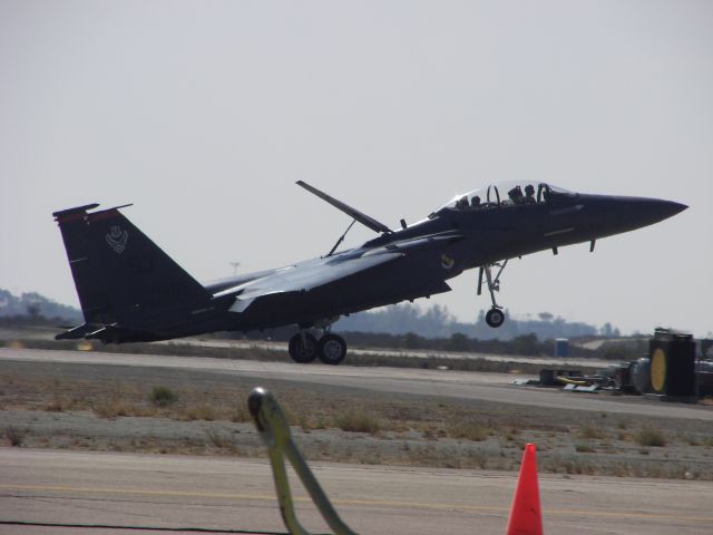 McDonnell Douglas F-15 Eagle — - MCAS Miramar Airshow 2007  San Diego, CA  F-15 on roll out after solo performance!