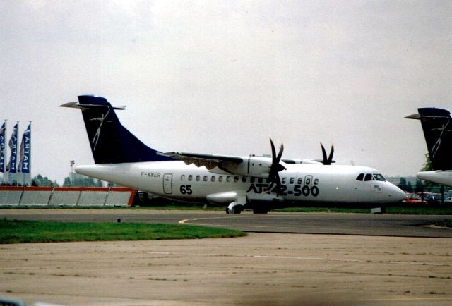 F-WWER — - ATR42-500 F-WWER Test reg. Le Bourget 15-06-1995