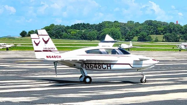 VELOCITY Velocity (N648CH) - Velocity Standard RG taxing on the ramp at Dane Co Truax field in Madison, WI