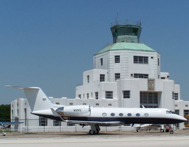 Gulfstream Aerospace Gulfstream IV (N5RD) - In front of the 1940 Air Terminal Museum.