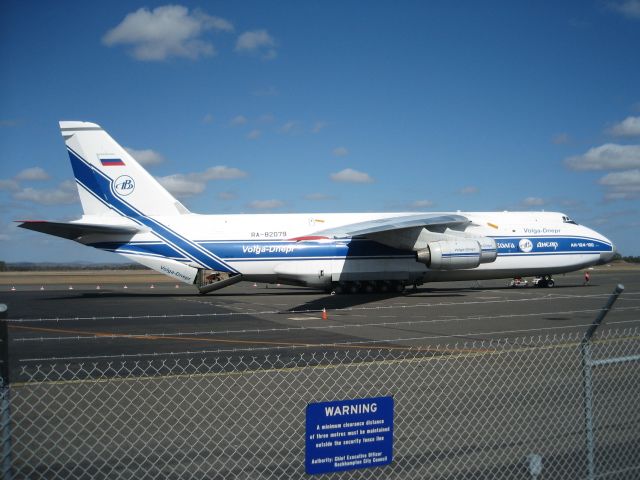 Antonov An-124 Ruslan (RA-82079) - Volga-Dnepr AN124 on the ground at Rockhampton Airport unloading RSAF CH-47 Helicopters.