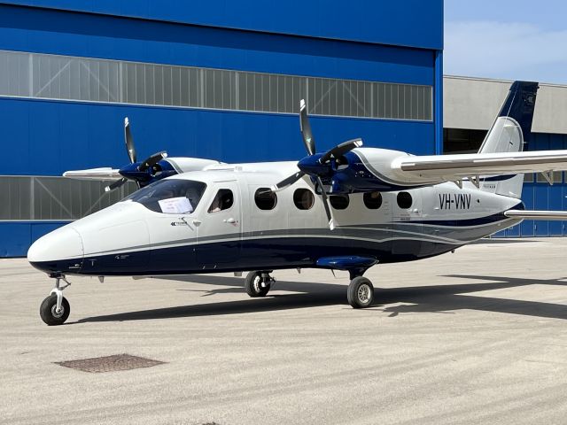 TECNAM P-2012 Traveller (VH-VNV) - Tecnam P2012 Traveller at Tecnam Capua Italy facility. 