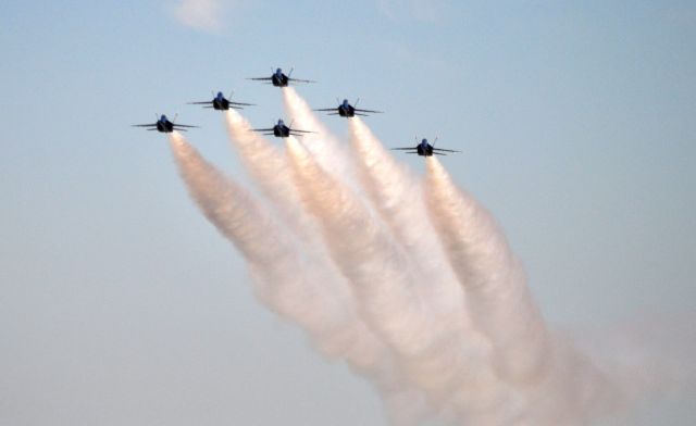— — - Blue Angels inbound