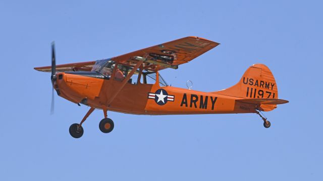 Cessna L-19 Bird Dog (N90671) - Departing AirVenture 2023 on 36L