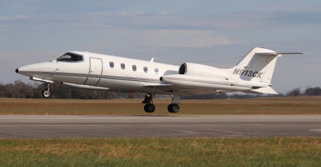 Learjet 35 (N913CK) - A Kalitta Charters Gates Lear Jet 35 departing Pryor Regional Airport, Decatur, AL, via Runway 36 - November 15, 2019.