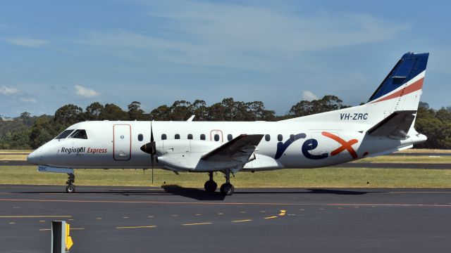 Saab 340 (VH-ZRC) - Regional Express SAAB 340B VH-ZRC (cn 390) at Wynyard Airport Tasmania Australia. 28 December 2017.