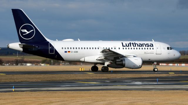 Airbus A319 (D-AIBK) - Airbus A319-112 Lufthansa CityLine, Prague (PRG) - Munich (MUC), Feb 1, 2024