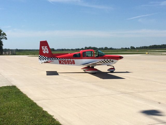 N26958 — - Grumman ready to fly, looking southwest.