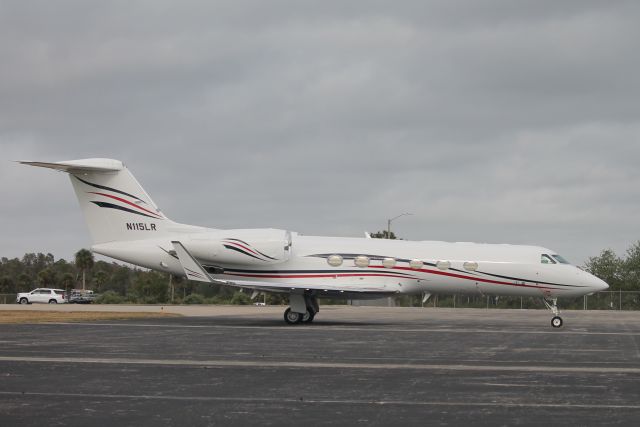 Gulfstream Aerospace Gulfstream IV (N115LR) - Northeastern Aviation G450 sits on the Private Sky ramp at Southwest Florida International Airport (12/11/24)