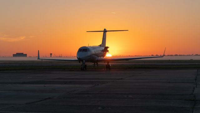 Gulfstream Aerospace Gulfstream 3 (N608BG) - It's engines with the registration maybe sitting in a nearby hangar, but N608BG still soaks up the rising sun on the NASA ramp at EFD