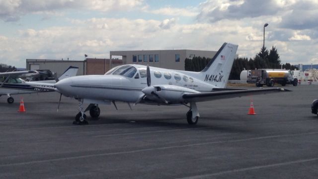 Cessna Chancellor (N414JK) - Cessna Chancellor parked at Millenium Aviation in Reading PA.