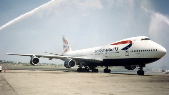 Boeing 747-200 — - BA celebrating 50 years out of BOS