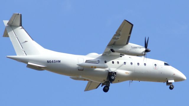 Fairchild Dornier 328 (N645HM) - Rare visitor on final RWY17, Nov 20,2015