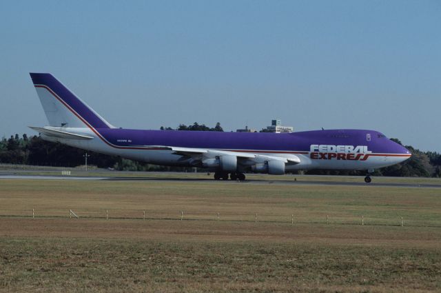 Boeing 747-200 (N631FE) - Departure at Narita Intl Airport Rwy16 on 1990/12/03