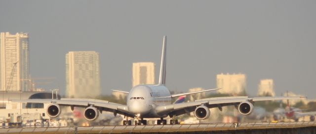 Airbus A380-800 (F-HPJA) - "Landing into the sunset!!"