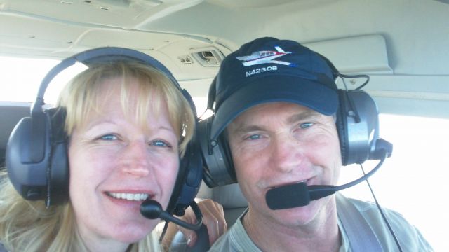 Cessna Skylane RG (N4428R) - Lisa and I over St. Augustine, Florida:  Our favorite destination