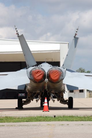 McDonnell Douglas FA-18 Hornet (ESK212) - VFA-137 parked at Lone Star.