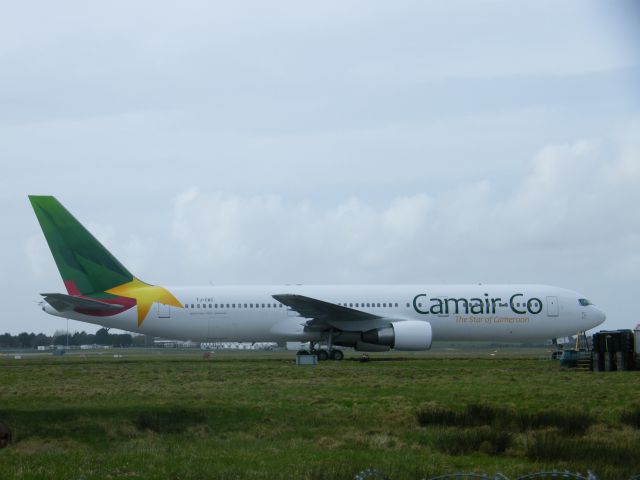 BOEING 767-300 (TJ-CAC) - TJ-CAC BOEING 767-33A   CN 28318 CAMAR.CO THE SPIRIT OF CAMEROON AT SHANNON 25-02-2010  IN NEW COLOURS ON TAXIWAY 7