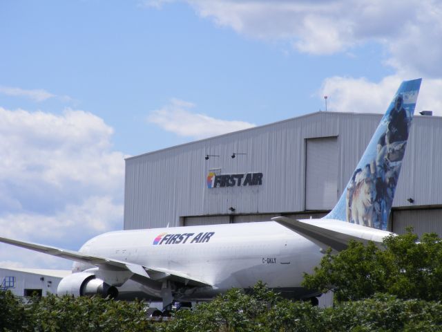 C-GKLY — - parked in front of its hangar at Ottawa