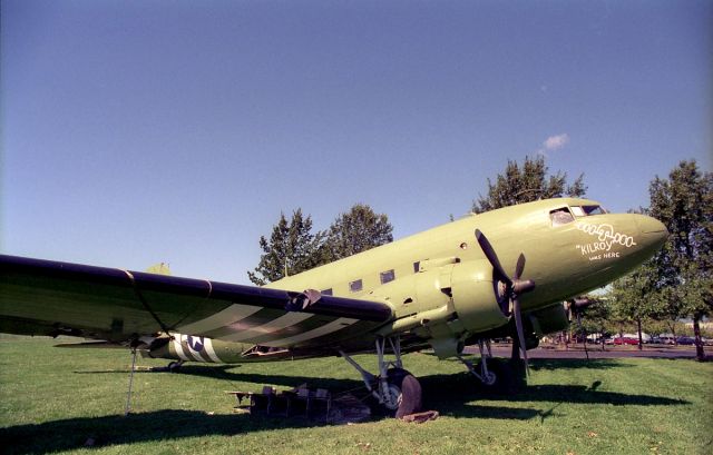 N18111 — - This is one of the rarest Douglas Sleeper Transports (DSTs) and DC-3s because it was built with the passenger door on the right side of the fuselage. A total of 222 DSTs and DC-3s of the 10,655 built (2.1 percent) had this configuration. The US airline American Airlines was the first customer for the DST and DC-3 which were bought to replace their Ford Tri-Motors. Photographed as Gateguard Air Transport Command Restaurant (New Castle, Delaware), now at Massey Air Museums in Maryland (USA).br /Douglas DC-3A-197br /N18111br /MSN: 1983