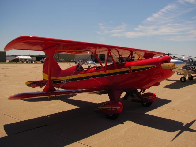 N94SM — - A unique small biplane at the Hays Fly In on July 17 ,2010