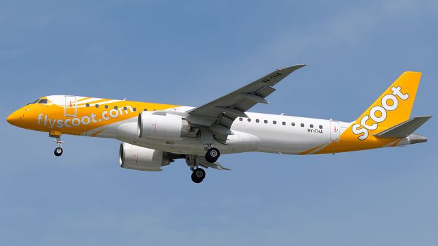 Embraer E190-E2 (9V-THA) - Scoot's first ever Embraer aircraft in its fleet.