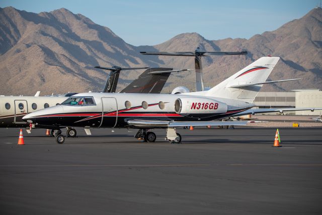 Dassault Falcon 10 (N316GB) - Nice Falcon 10 sitting on the ramp at KSDL.