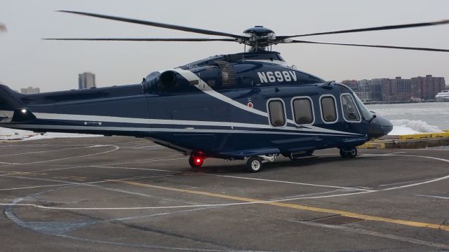 BELL-AGUSTA AB-139 (N698V) - Photo taken on a Samsung Note 4 Feb. 21 2015.