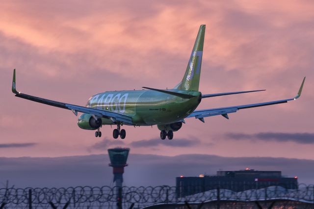 Boeing 737-800 (VP-BEM) - 2nd Feb., 2020: Flight from Moscow's Domodedovo Int'l About to touch on rwy 27L at Heathrow.