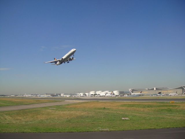 Airbus A330 — - LH plane taking off to avoid shear, after landing and avoiding a near collision with previously departing China Airlines plane from same runway that took too long to roll. 20 Aug 2010, @ about 13:30CET. See discussion entry in Airliners.