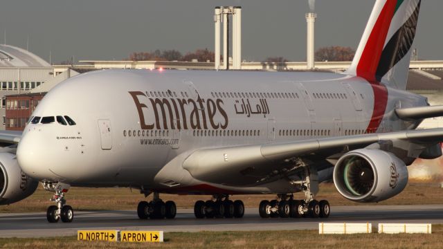 Airbus A380-800 (D-WWSH) - an all-new Airbus A380 right out of the Airbus plant in Hamburg, Germany