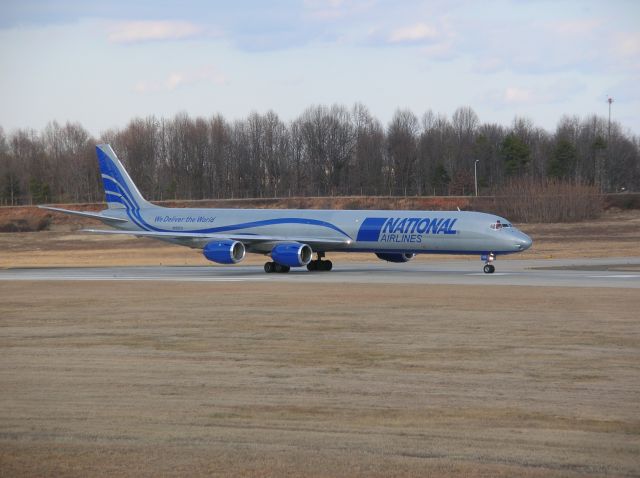 McDonnell Douglas DC-8-70 (N155CA) - Still have no idea why it was here in KCLT but, it was quite a sight to see. What a beast!