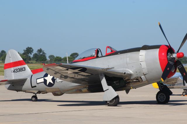 REPUBLIC Thunderbolt (N767WJ) - Beautiful thunderbolt spending some time at Appleton International during EAA 2016.