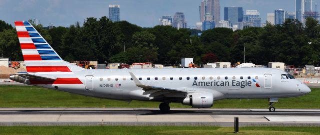 Embraer 175 (N128HQ) - From the CLT overlook, 7/4/18.