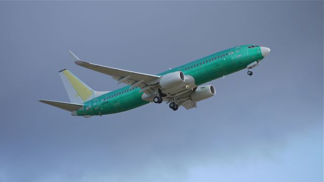 Boeing 737-800 (N1786B) - BOE714 makes a missed approach over runway 16R on 11/15/11. The plane is still in primer but the winglets display the AAL logo.