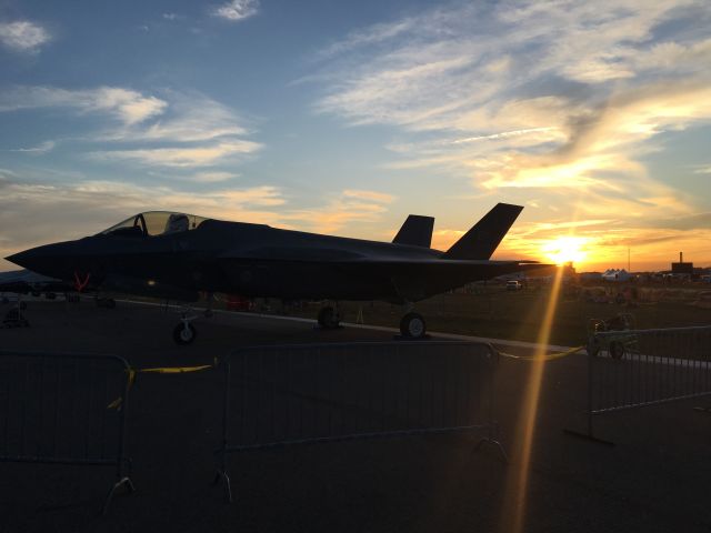 N5034 — - My sunset photo of the Lockheed Martin F-35A Lightning II at Sun N Fun 2016