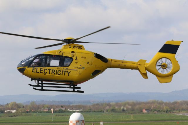 Eurocopter EC-635 (G-WPDC) - A sunny Tuesday at Staverton. 