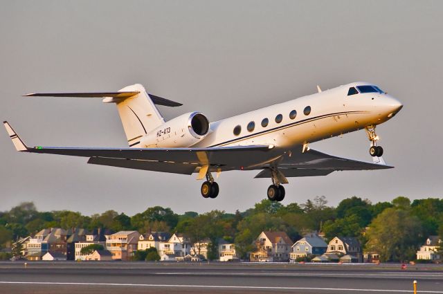 Gulfstream Aerospace Gulfstream IV (HZA13) - Saudi Arabian Alpha Star Aviation @ KBOS Logan Airport Boston,Ma 