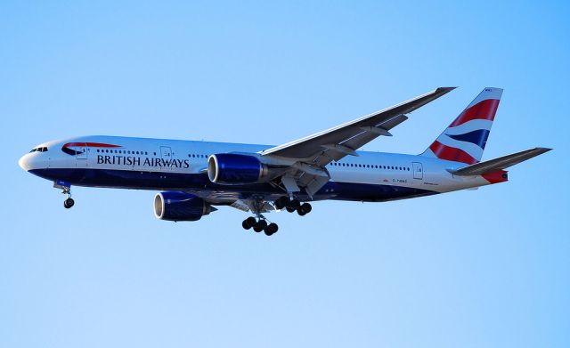 Boeing 777-200 (G-YMMS) - British Airways Boeing 777-236(ER) G-YMMS cn 36517  Las Vegas - McCarran International (LAS / KLAS) USA - Nevada, 6-20-2010  Photo: Tomas Del Coro Sunset Park.