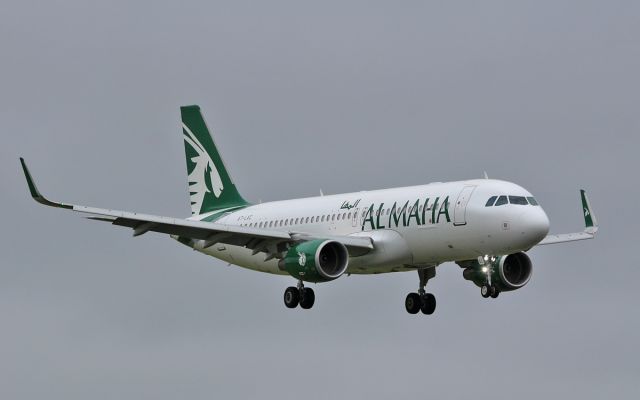 Airbus A320 (A7-LAC) - al maha a320-2 a7-lac about to land at shannon 13/6/16.