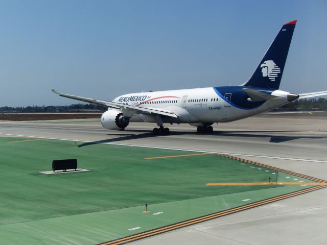 Boeing 787-8 (XA-AMX) - Line up and wait 24L