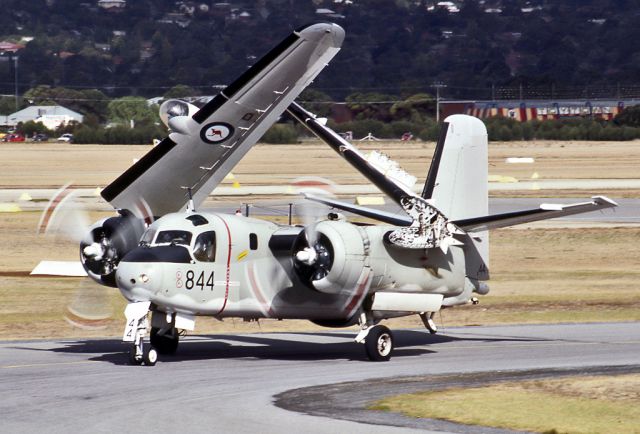 — — - AUSTRALIA - NAVY - GRUMMAN S-2G TRACKER (G-121) - REG N12-152333/844 (CN 220C) - PARAFIELD AIRPORT ADELAIDE SA. AUSTRALIA - YPPF (20/4/1986)TAKEN AT THE PARAFIEDLD AIR SHOW IN 1986. 35M SLIDE CONVERSION.