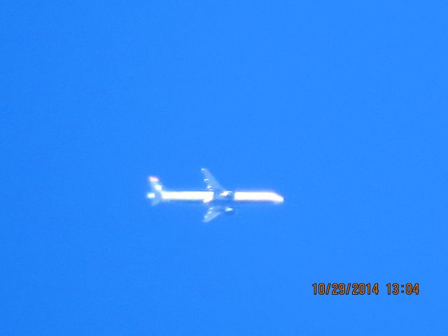 Airbus A321 (N554UW) - US Airways flight 595 from PHX to DCA over Southeastern Kansas at 33,000 feet.