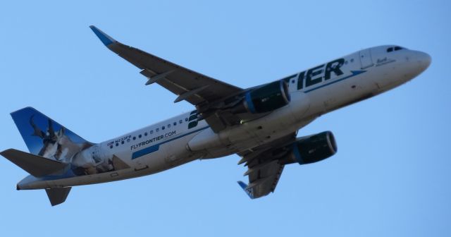 Airbus A320 (N233FR) - Buck the Pronghorn