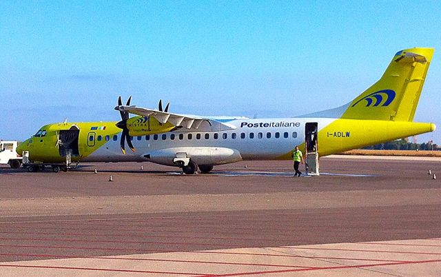 de Havilland Dash 8-400 (I-ADLW) - Aereo in partenza 