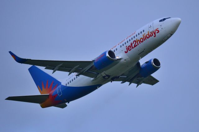 BOEING 737-300 (G-GDFM) - Jet2 - B737-36N(WL) (G-GDFM) Early morning departure from NCL for Jet2 (Photo Jun 2016)