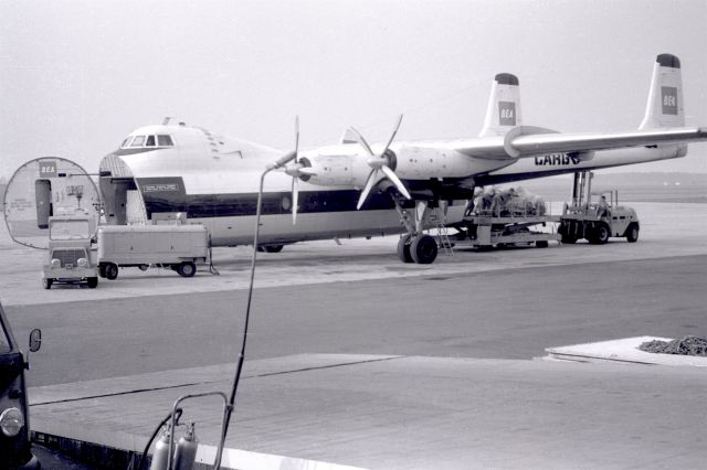 G-ASXN — - Armstrong Whitworth Argosy in 1966 at Düsseldorf (EDDL)