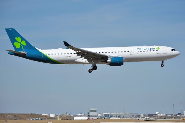 Airbus A330-300 (EI-EDY) - 10-C 03-26-19. First time to see the new colors in person. Surprised to see how "Blue" that tail is.